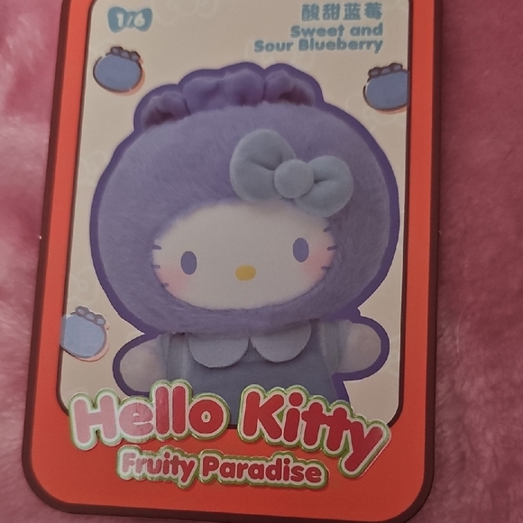 Hello Kitty Fruity Paradise Plush - Purple and Blue - Picture 6 of 6